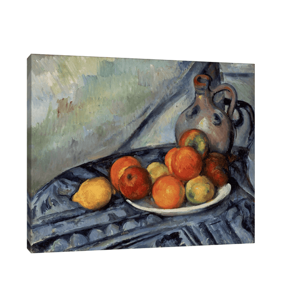 Fruit and a Jug on a Table, Paul Cézanne - ArtDeco Canvas