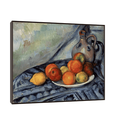 Fruit and a Jug on a Table, Paul Cézanne - ArtDeco Canvas