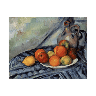 Fruit and a Jug on a Table, Paul Cézanne - ArtDeco Canvas