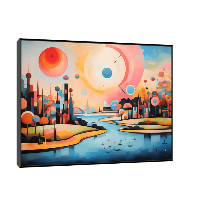 Futuristic city - ArtDeco Canvas