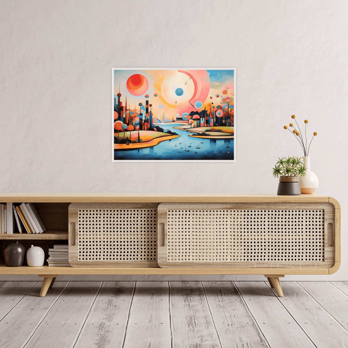 Futuristic city - ArtDeco Canvas