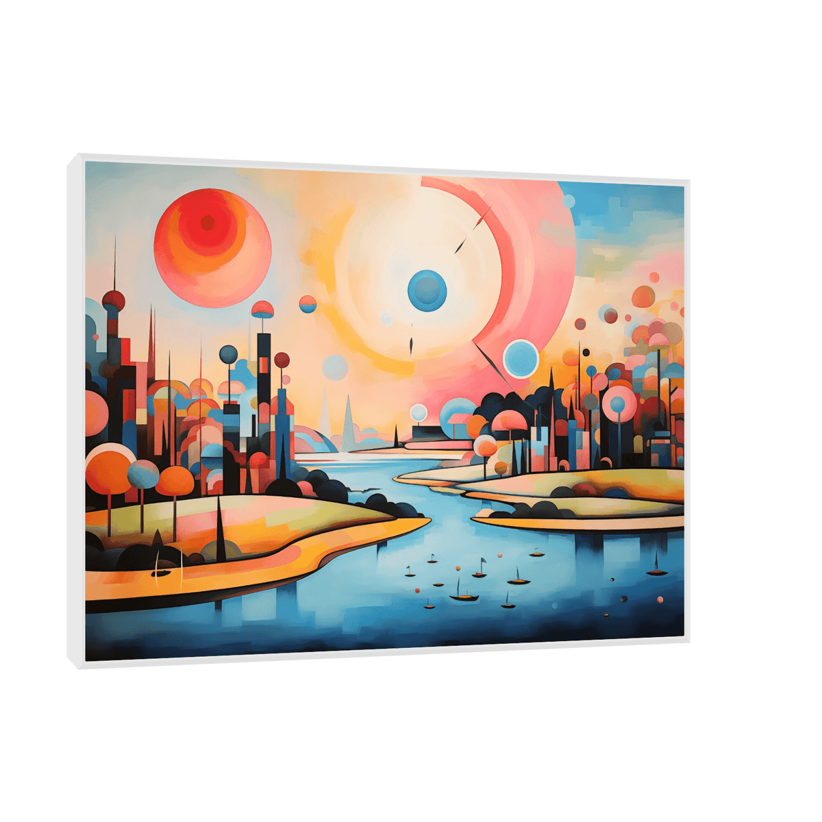 Futuristic city - ArtDeco Canvas