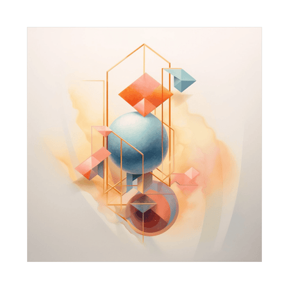 Futuristic construction - ArtDeco Canvas
