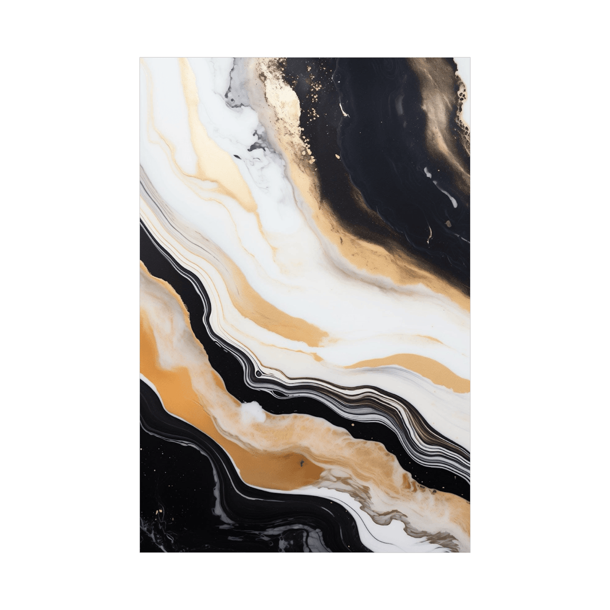 Galactic flow - ArtDeco Canvas