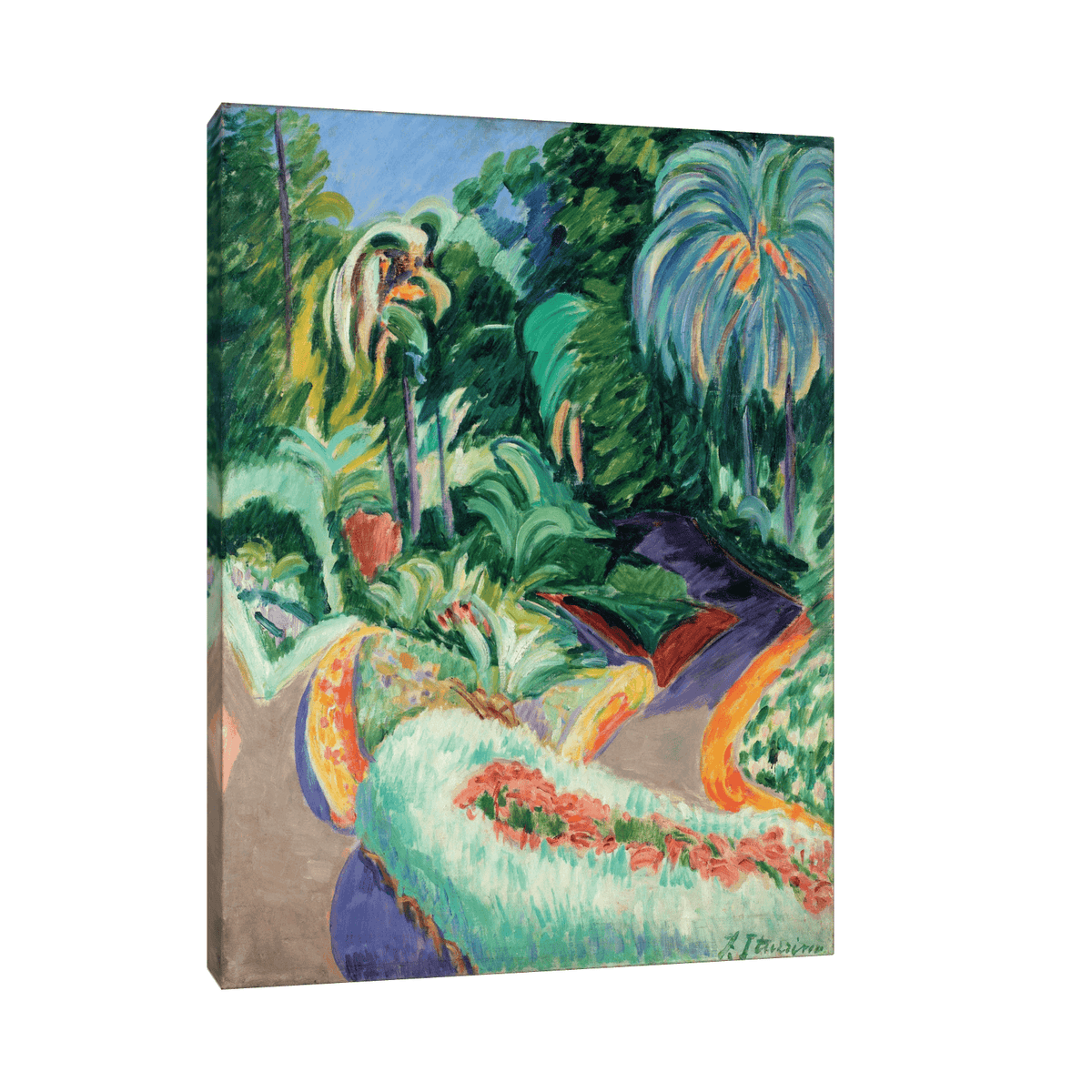 Garden, Francisco Iturrino - ArtDeco Canvas