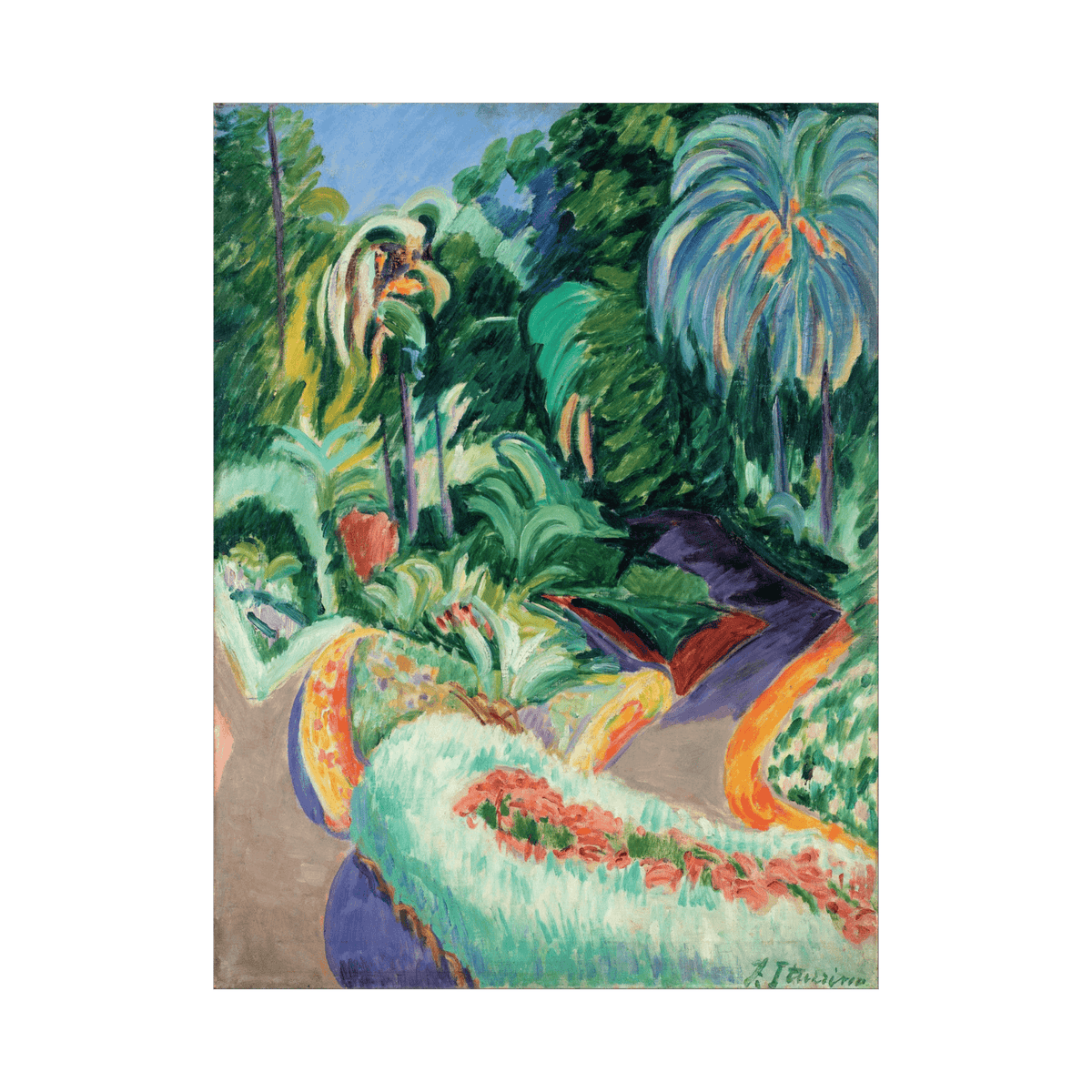 Garden, Francisco Iturrino - ArtDeco Canvas