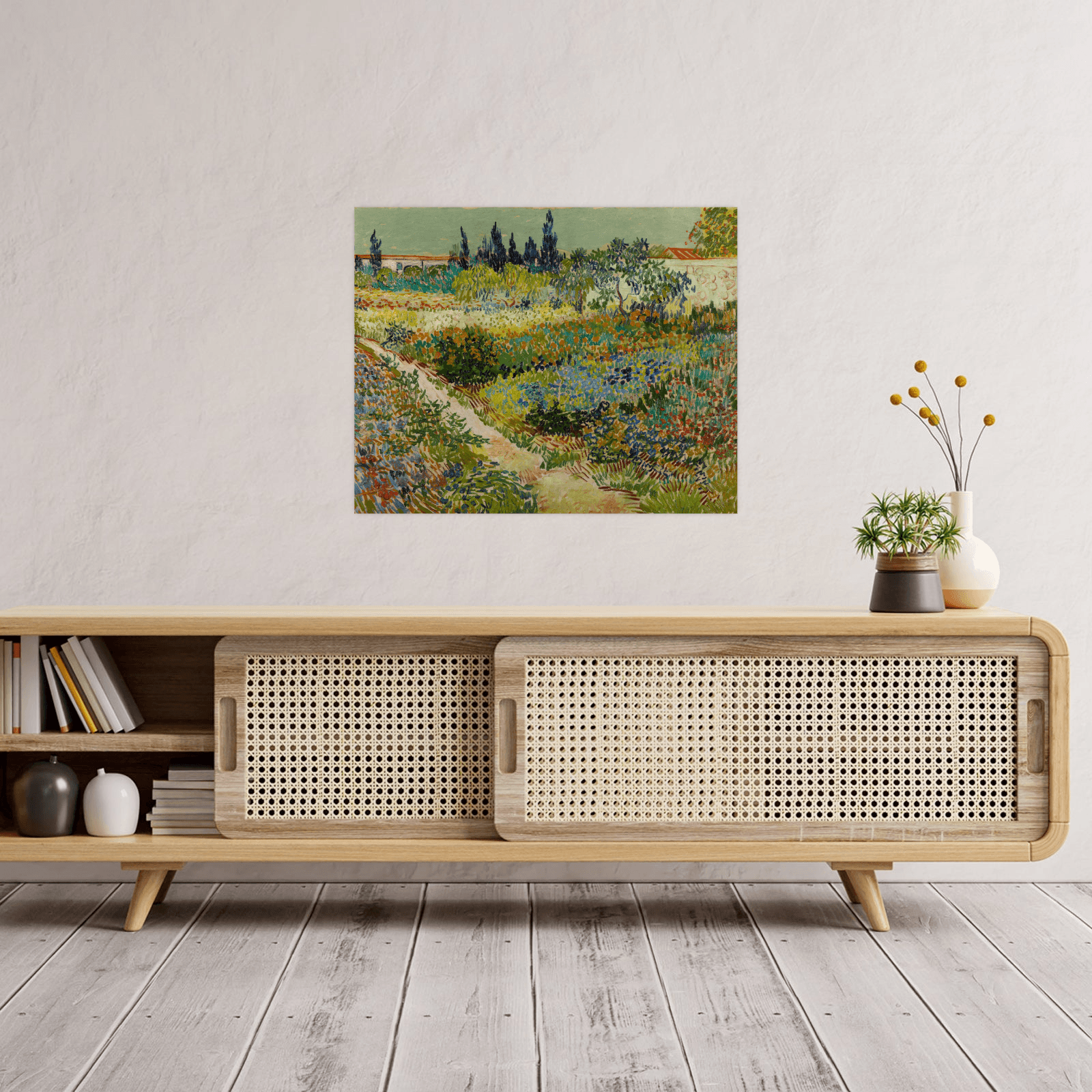 Garden at Arles, Vincent van Gogh - ArtDeco Canvas