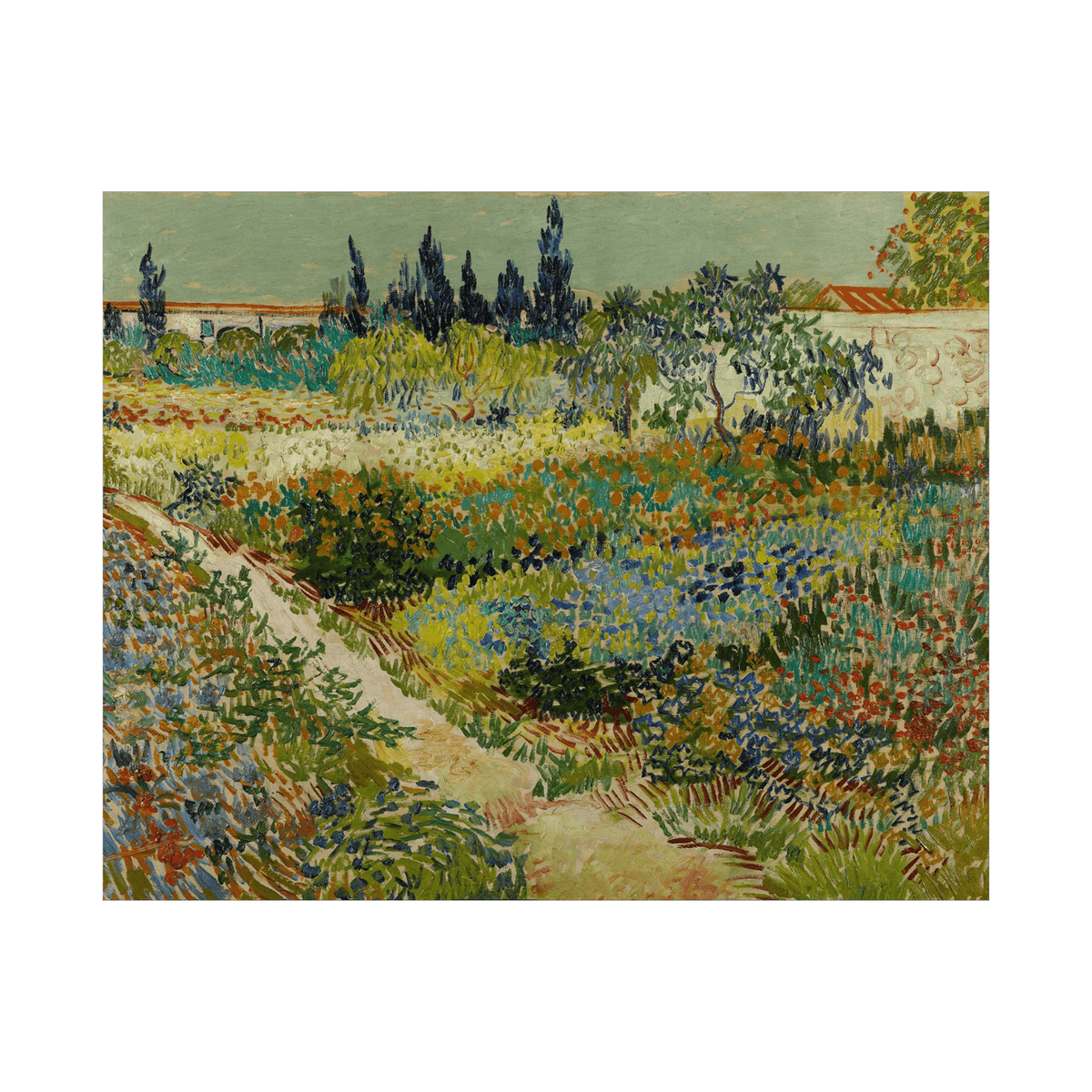 Garden at Arles, Vincent van Gogh - ArtDeco Canvas