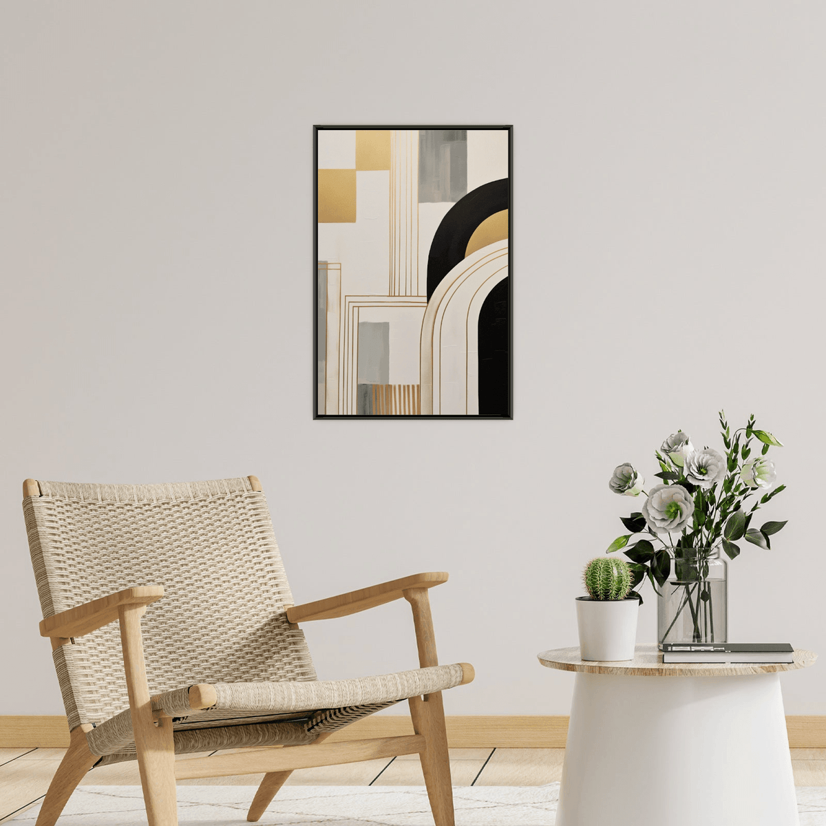 Geometrical arrangement - ArtDeco Canvas