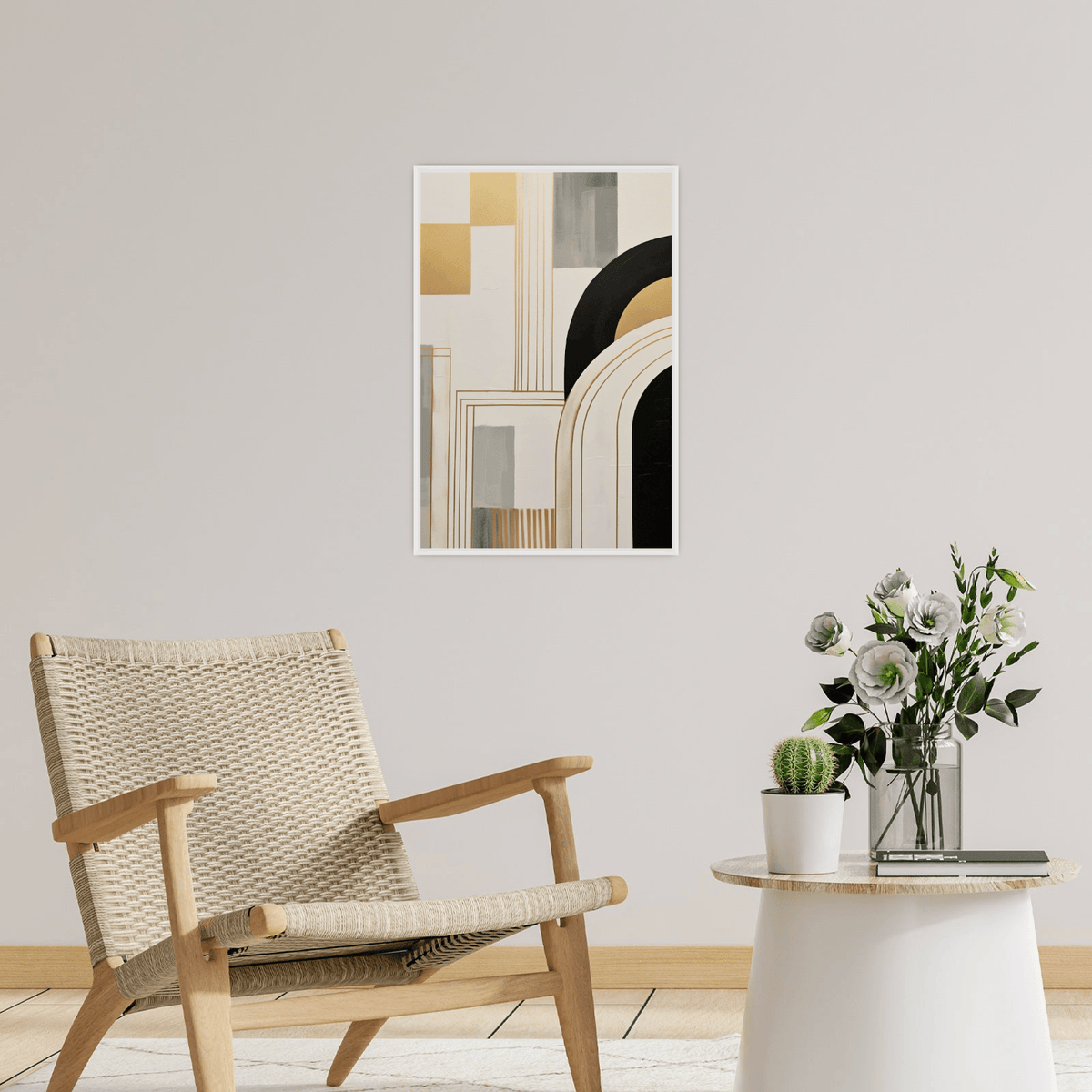 Geometrical arrangement - ArtDeco Canvas