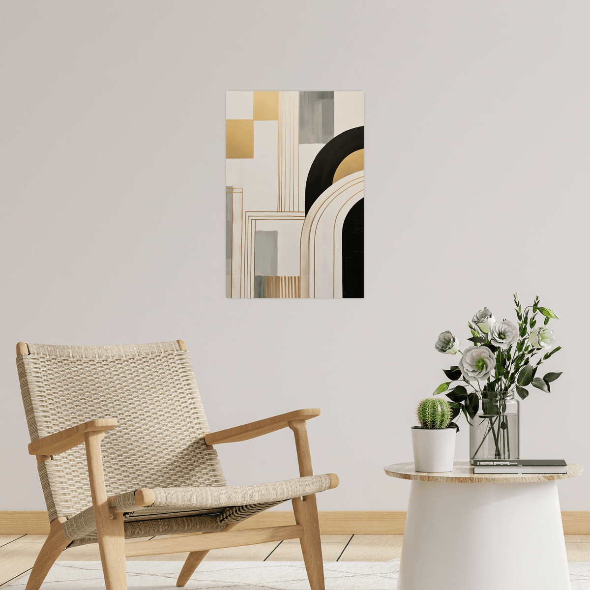 Geometrical arrangement - ArtDeco Canvas