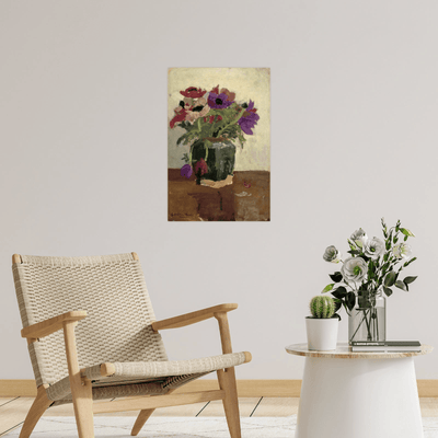 Ginger Pot wit Anemones, George Hendrik Breitner - ArtDeco Canvas