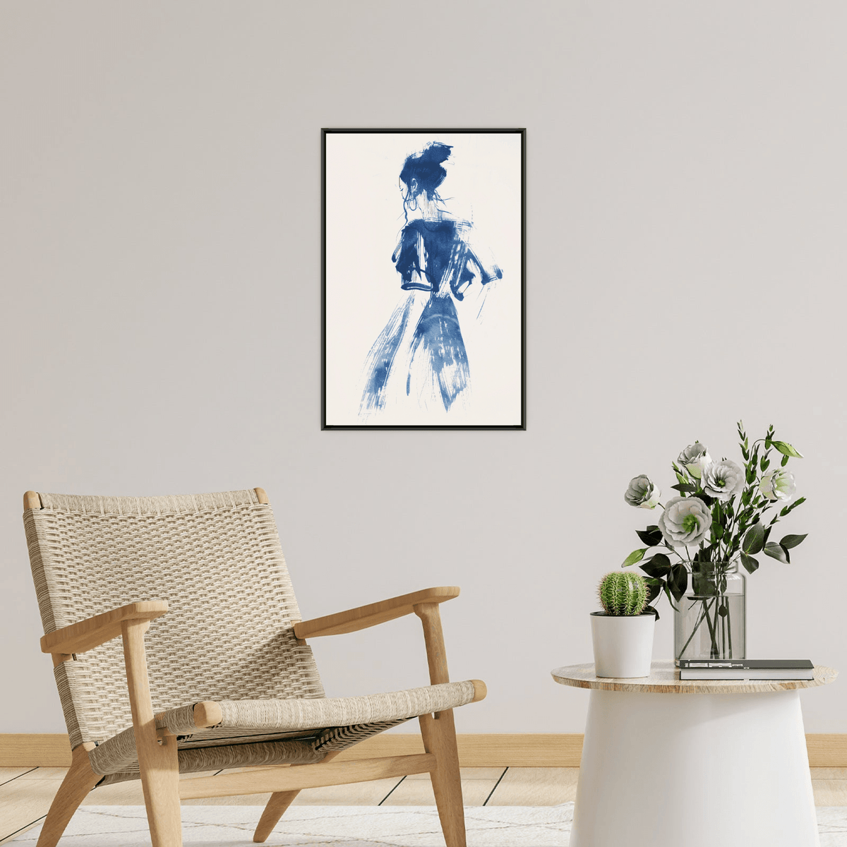 Girl from behind - ArtDeco Canvas