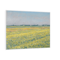 The plain of Gennevilliers, yellow fields, Gustave Caillebotte - ArtDeco Canvas