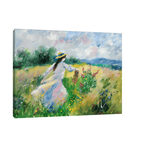 Girl in the field - ArtDeco Canvas