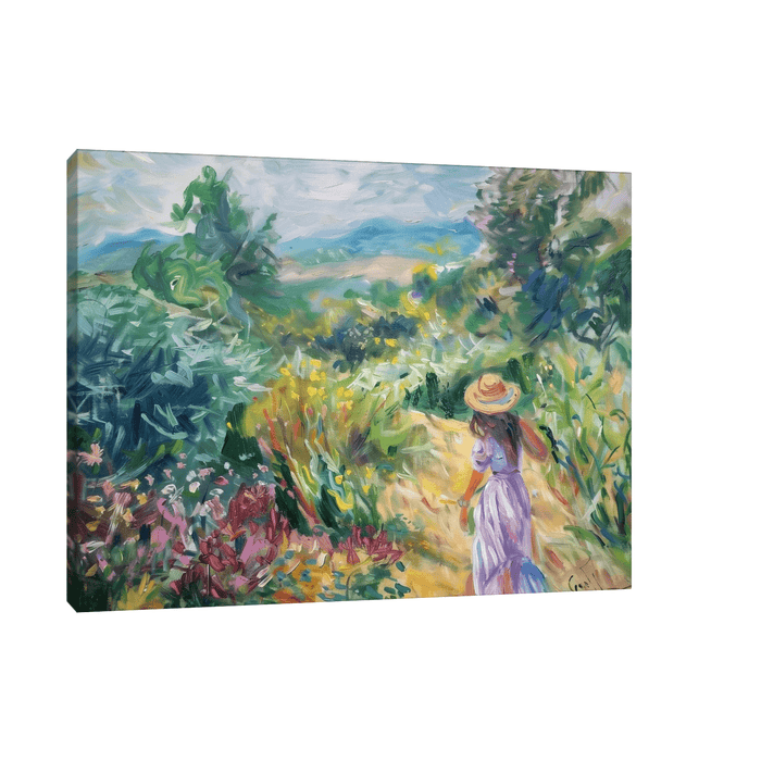 Girl in the meadow - ArtDeco Canvas