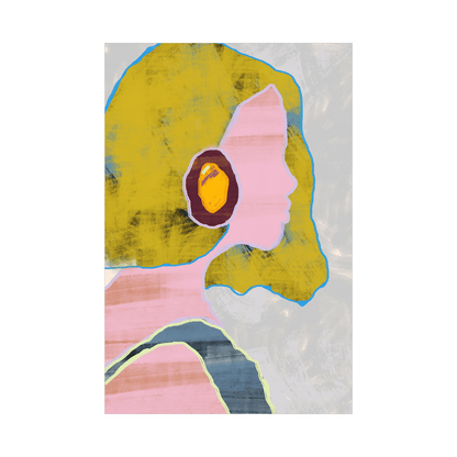 Girl with an earring - ArtDeco Canvas