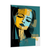 Girl with the eyes closed - ArtDeco Canvas