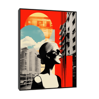 Girl with the red lips - ArtDeco Canvas