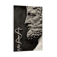 God of treatment Asclepius - ArtDeco Canvas