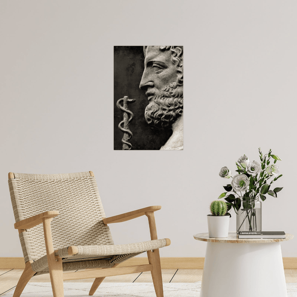 God of treatment Asclepius - ArtDeco Canvas