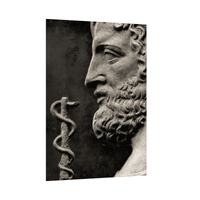 God of treatment Asclepius - ArtDeco Canvas