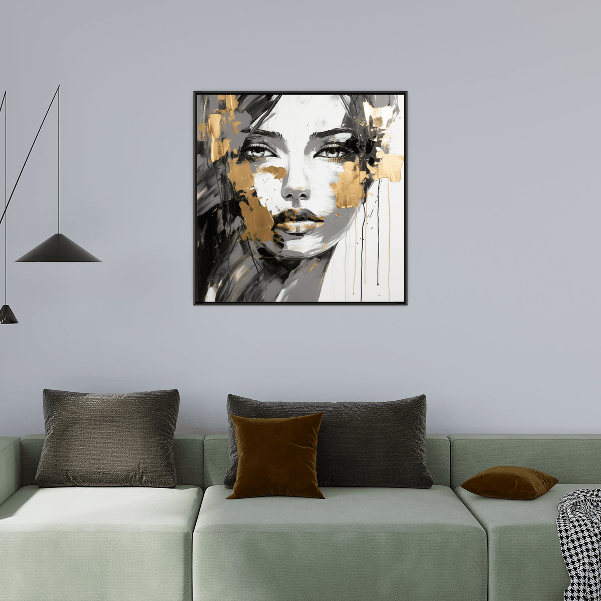 Golden Reflections - ArtDeco Canvas