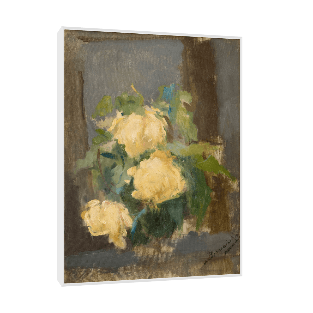 Golden Roses, Olga Boznanska - ArtDeco Canvas