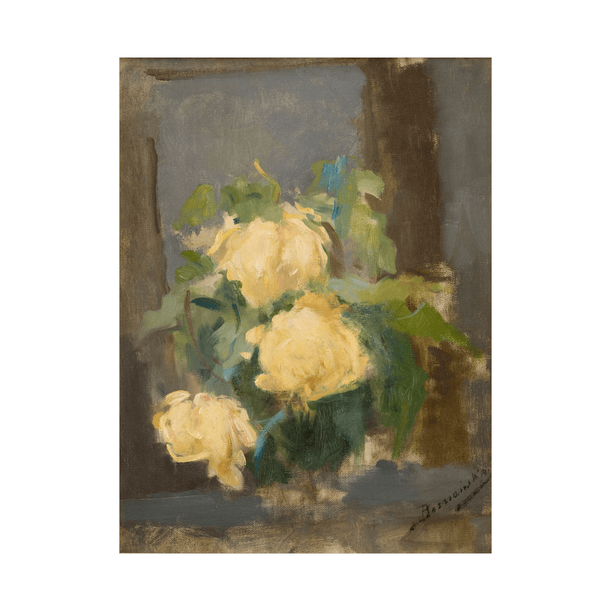 Golden Roses, Olga Boznanska - ArtDeco Canvas