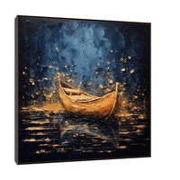 Golden boat - ArtDeco Canvas