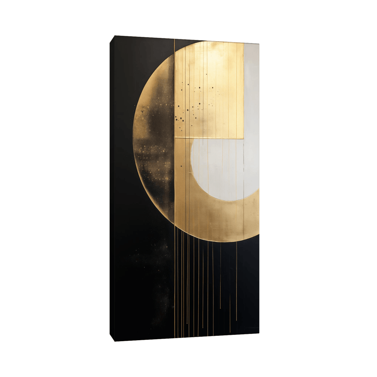 Golden celestial object flairs - ArtDeco Canvas