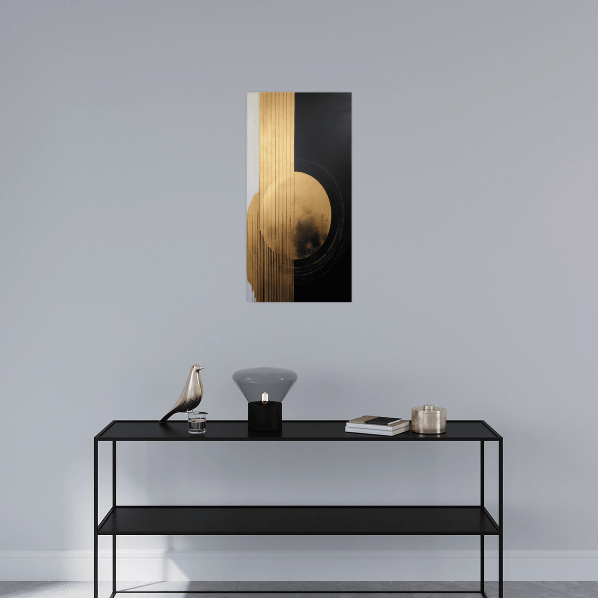 Golden circle depiction - ArtDeco Canvas