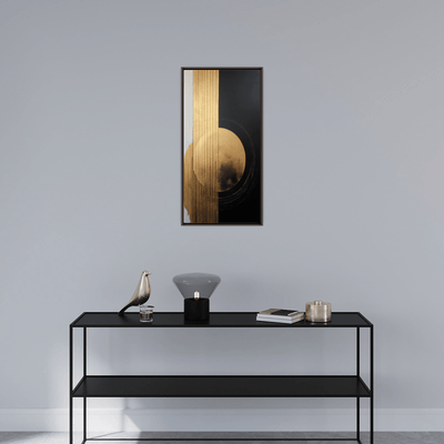 Golden circle depiction - ArtDeco Canvas