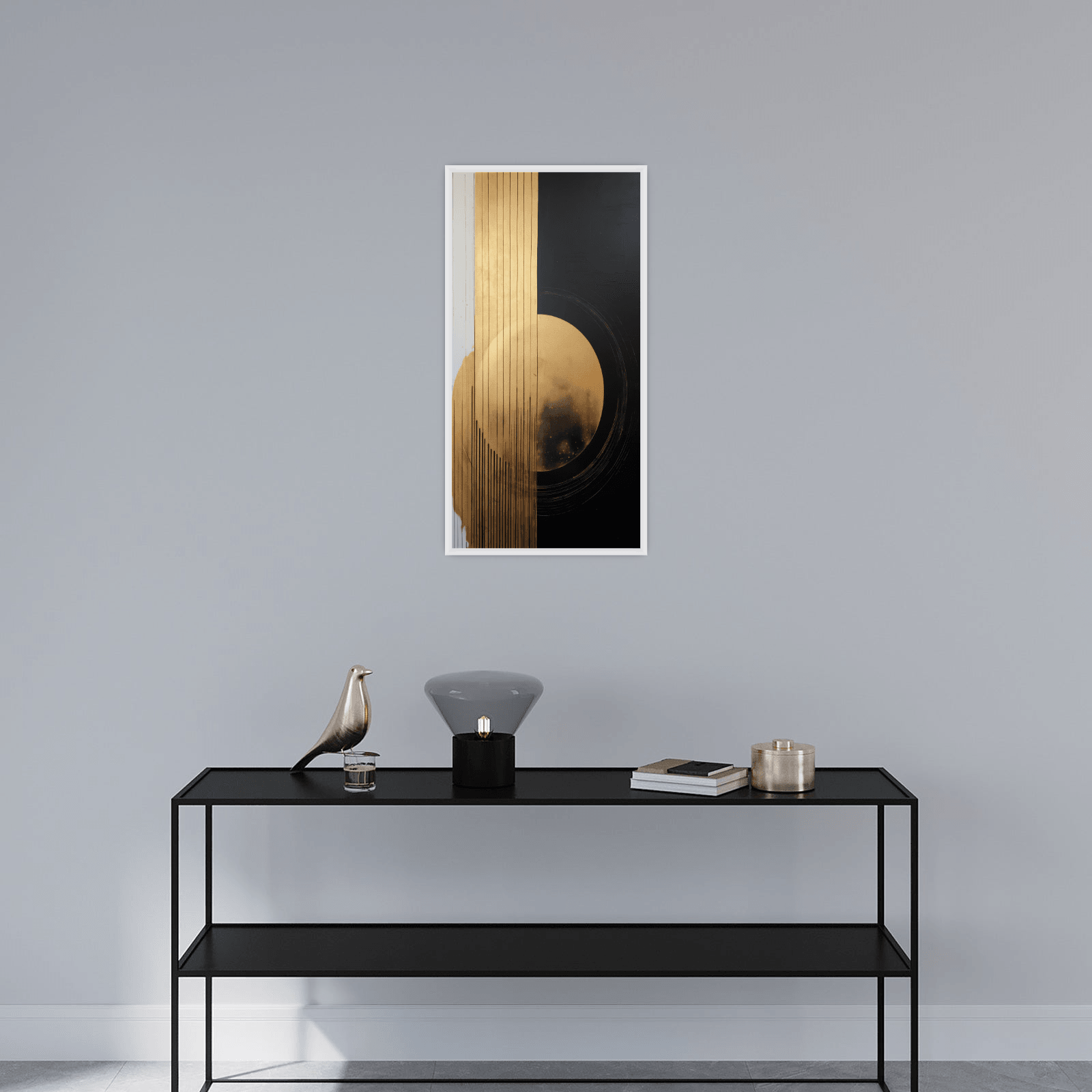 Golden circle depiction - ArtDeco Canvas