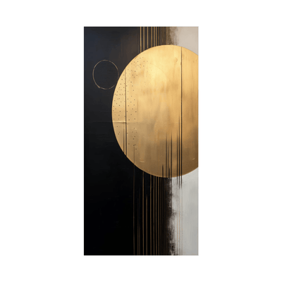 Golden disk - ArtDeco Canvas