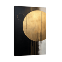 Golden disk ll - ArtDeco Canvas