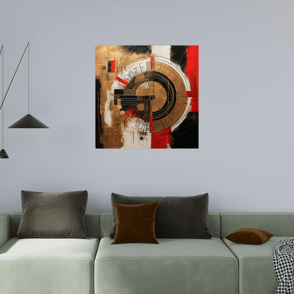 Golden mechanism - ArtDeco Canvas