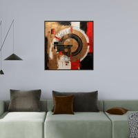 Golden mechanism - ArtDeco Canvas