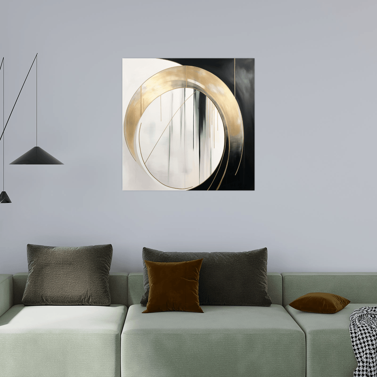 Golden portal - ArtDeco Canvas