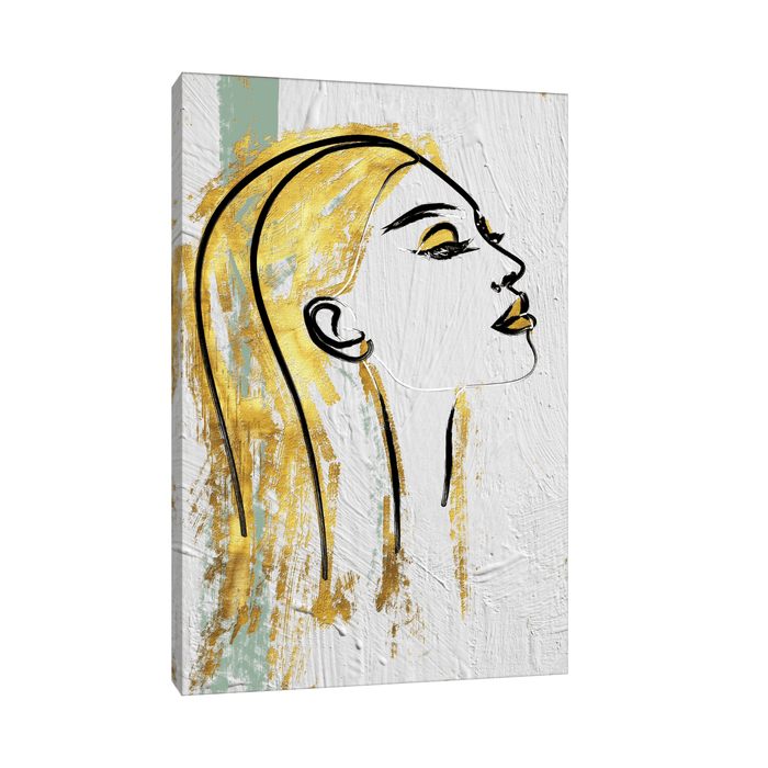 Golden portrait - ArtDeco Canvas