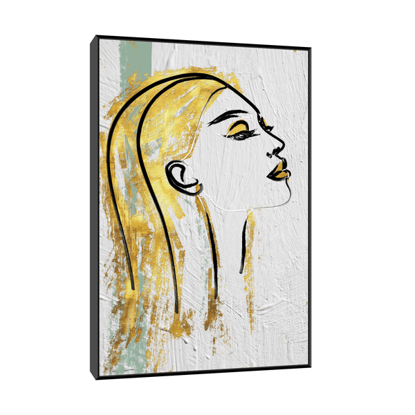 Golden portrait - ArtDeco Canvas