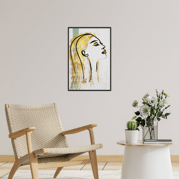 Golden portrait - ArtDeco Canvas