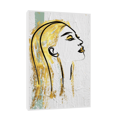 Golden portrait - ArtDeco Canvas