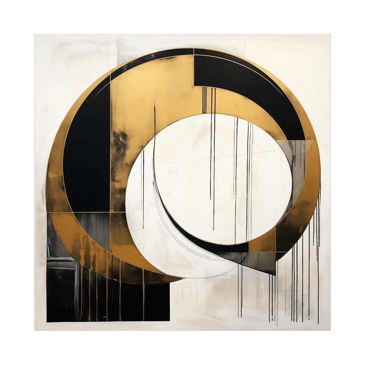 Golden spiral - ArtDeco Canvas