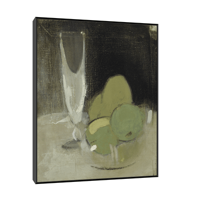 Green Apples And Champagne Glass, Helene Schjerfbeck - ArtDeco Canvas