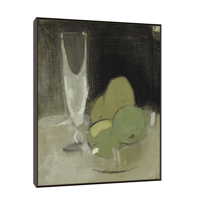 Green Apples And Champagne Glass, Helene Schjerfbeck - ArtDeco Canvas