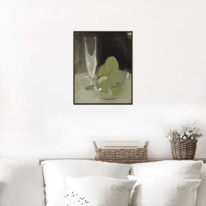 Green Apples And Champagne Glass, Helene Schjerfbeck - ArtDeco Canvas