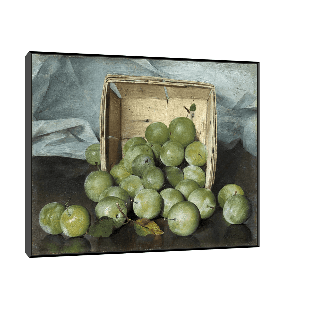 Green Plums, Joseph Decker - ArtDeco Canvas