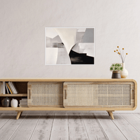 Grey geometry - ArtDeco Canvas