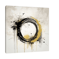 Grunge circle - ArtDeco Canvas